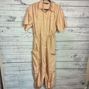 Light Peach Utility Jumpsuit for Women